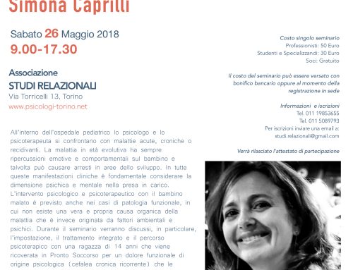 Psicoterapia con il Bambino Malato: districare l’intreccio fra patologia organica, dolore e esperienza somatizzata